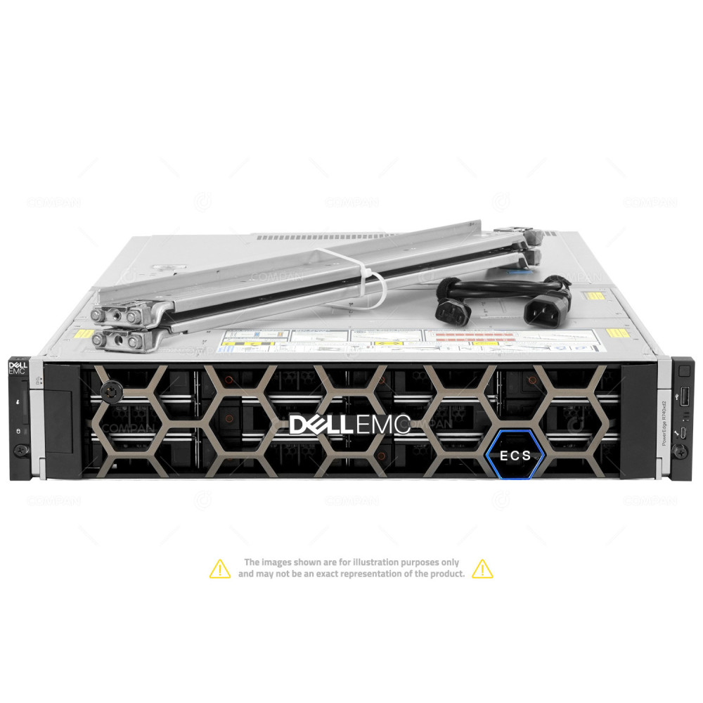 Dell PowerEdge R740XD2 26LFF 2x Xeon SIlver 4210 256 GB RAM 24x Dell 3.5 LFF Drive Caddy 2x 3.84TB 6G SATA SSD 2x 480GB M.2 Rails